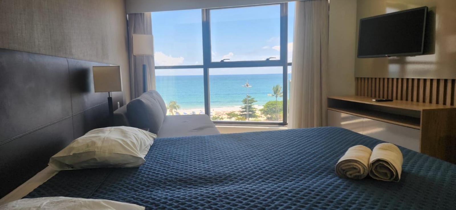 Flat No Class Internacional, A Beira-mar, Em Boa Viagem, Recife-pe, Com Portaria E Restaurante 24h - Ideal Concursos, Turismo, Visto Americano E Jogos Da Serie A Recife